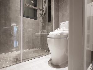 toilet in bathroom